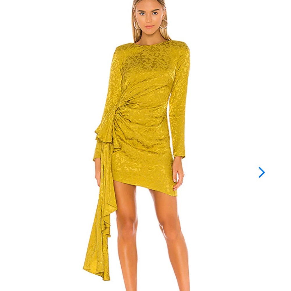 Lovers + friends matilda dress in citron size xs